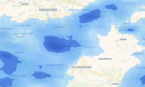 Regenradar Gödringen: aktuelle Niederschläge in Gödringen und Umgebung, Stand 17. Oktober 2026 um 23:25 Uhr