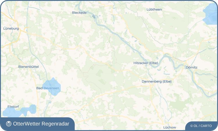 OtterWetter Regenradar-Widget Göhrde