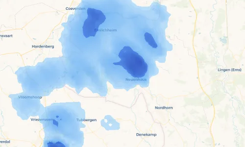 Regenradar Vorschaubild - Aktuelle Niederschläge in Gölenkamp und Umgebung