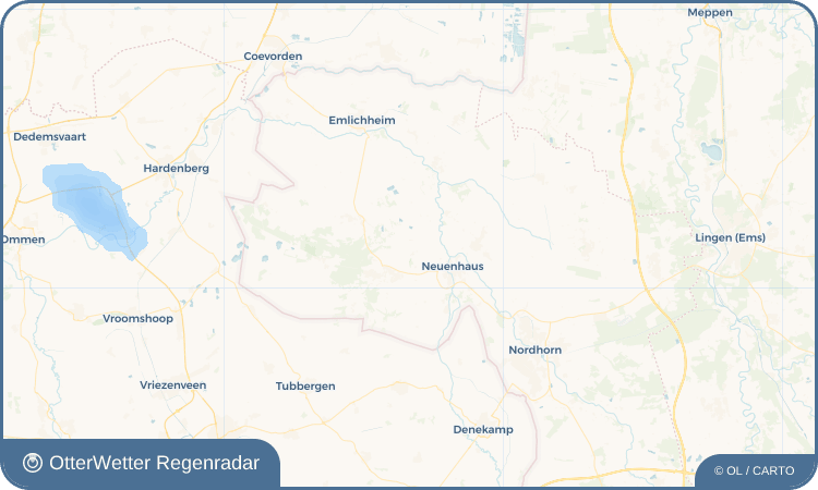 OtterWetter Regenradar-Widget Gölenkamp