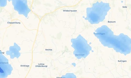 Regenradar Vorschaubild - Aktuelle Niederschläge in Goldenstedt-Heide und Umgebung