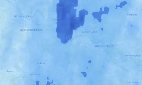Regenradar Vorschaubild - Aktuelle Niederschläge in Gorleben und Umgebung
