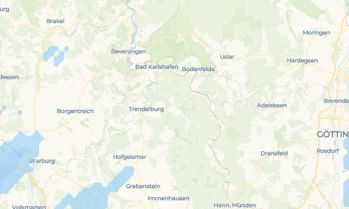 Regenradar Gottsbüren: aktuelle Niederschläge in Gottsbüren und Umgebung, Stand 23. Oktober 2026 um 17:10 Uhr