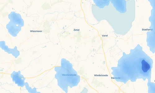 Regenradar Vorschaubild - Aktuelle Niederschläge in Grabstederfeld und Umgebung