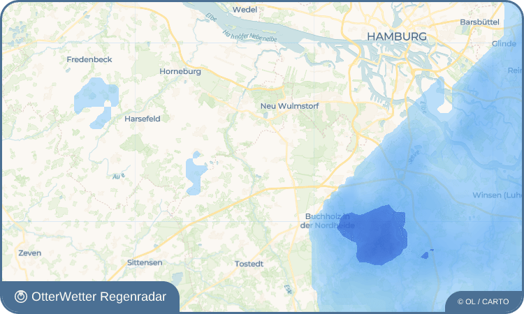 OtterWetter Regenradar-Widget Grauen