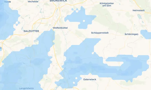 Regenradar Vorschaubild - Aktuelle Niederschläge in Groß Biewende und Umgebung