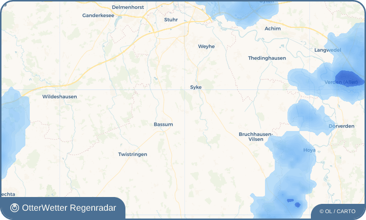 OtterWetter Regenradar-Widget Groß Bramstedt