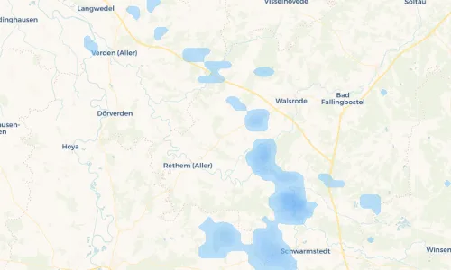 Regenradar Vorschaubild - Aktuelle Niederschläge in Groß Eilstorf und Umgebung