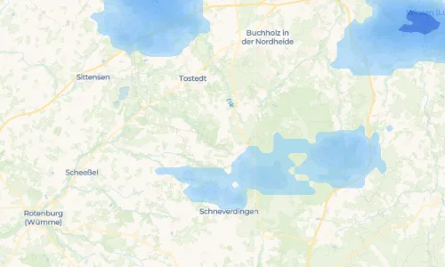 Regenradar Vorschaubild - Aktuelle Niederschläge in Groß Todtshorn und Umgebung