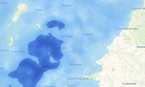 Regenradar-Vorschau: aktuelle Niederschläge in Großenrode und Umgebung