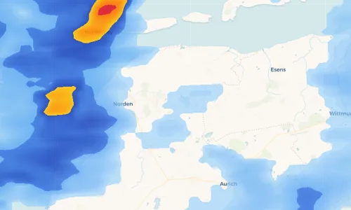 Regenradar-Vorschau: aktuelle Niederschläge in Großheide und Umgebung