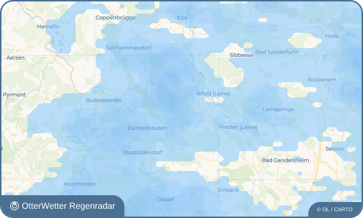 OtterWetter Regenradar-Widget Grünenplan