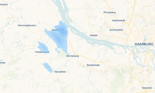 Regenradar Vorschaubild - Aktuelle Niederschläge in Guderhandviertel und Umgebung