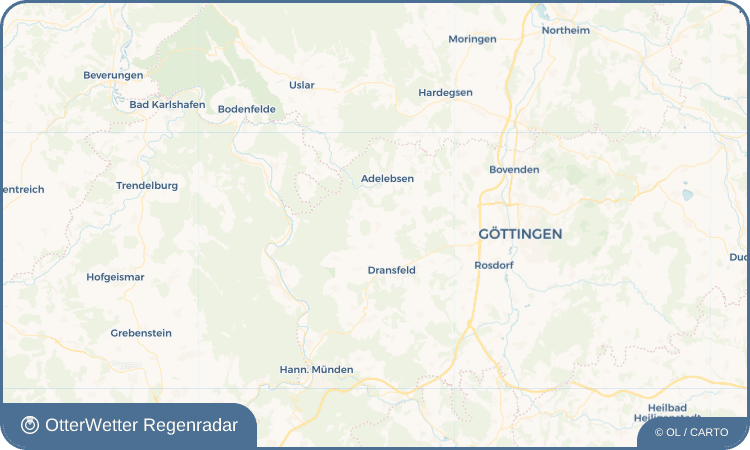OtterWetter Regenradar-Widget Güntersen