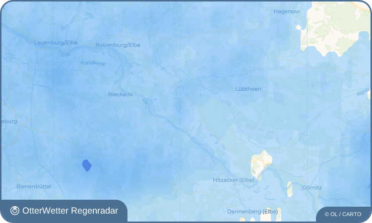 OtterWetter Regenradar-Widget Haar