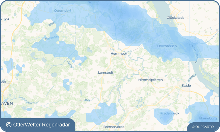 OtterWetter Regenradar-Widget Hackemühlen