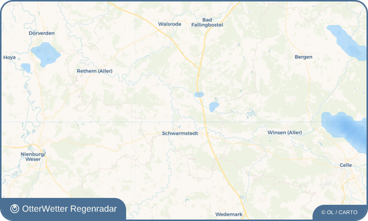 OtterWetter Regenradar-Widget Hademstorf