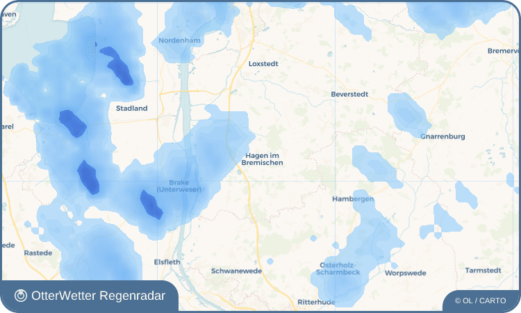 OtterWetter Regenradar-Widget Hagen im Bremischen