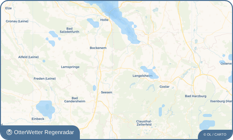 OtterWetter Regenradar-Widget Hahausen