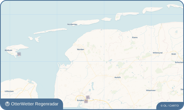 OtterWetter Regenradar-Widget Halbemond