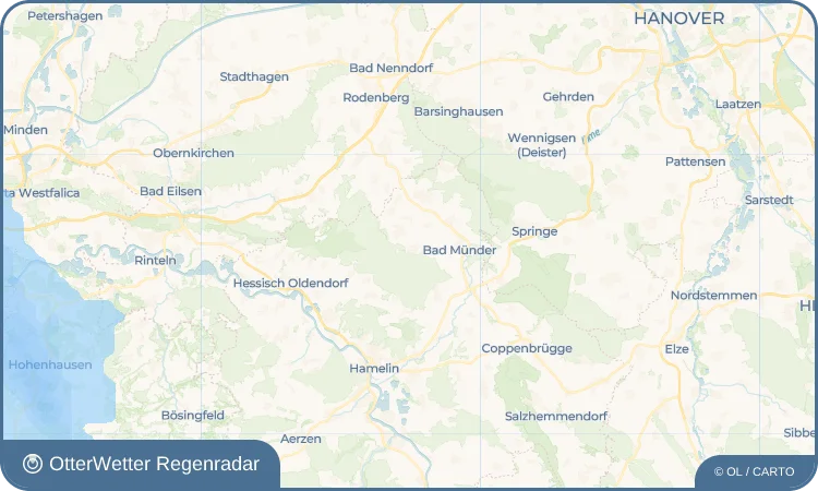 Wetter-Widget-Vorschau mit Vorhersagedaten für Hamelspringe