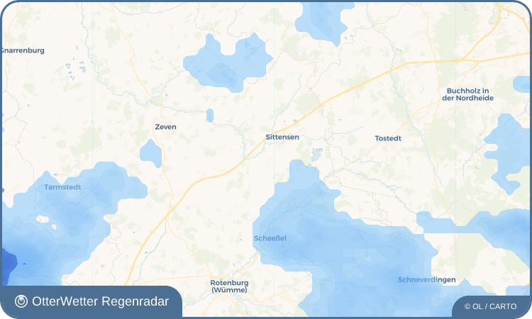 OtterWetter Regenradar-Widget Hamersen