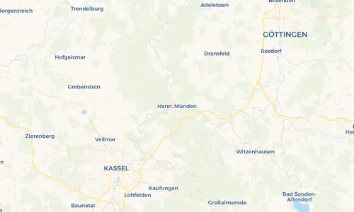 Regenradar Vorschaubild - Aktuelle Niederschläge in Hann. Münden und Umgebung