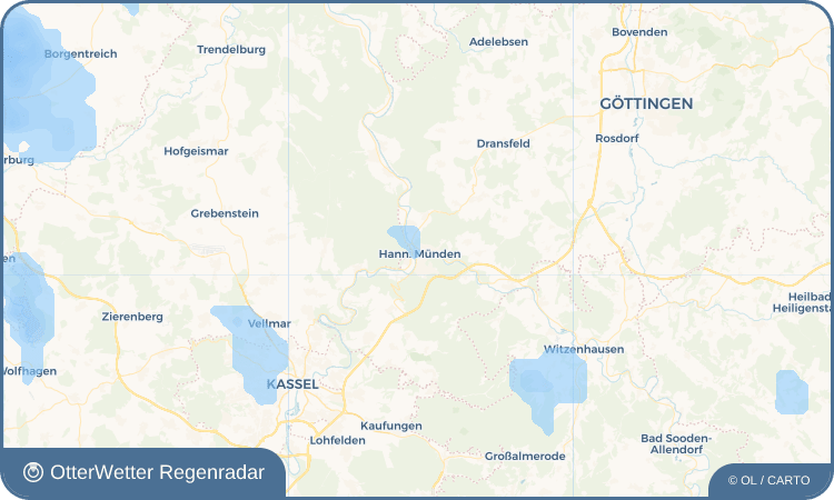 Widget-Vorschau für Hann. Münden Wetter-Widget-Vorschau mit Vorhersagedaten für Hann. Münden