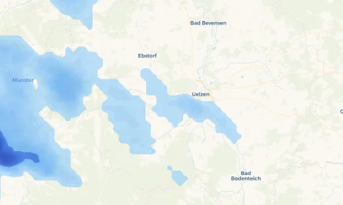 Regenradar Vorschaubild - Aktuelle Niederschläge in Hansen und Umgebung