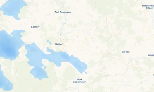 Regenradar Vorschaubild - Aktuelle Niederschläge in Hanstedt II und Umgebung