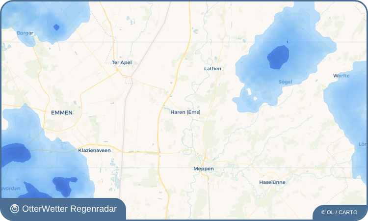 OtterWetter Regenradar-Widget Haren (Ems)