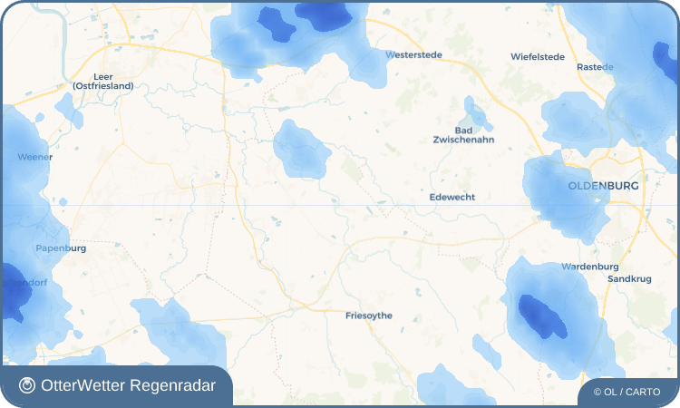 OtterWetter Regenradar-Widget Harkebrügge
