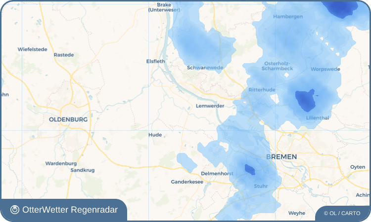 OtterWetter Regenradar-Widget Harmenhausen