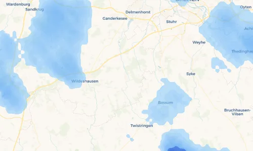 Regenradar Vorschaubild - Aktuelle Niederschläge in Harpstedt und Umgebung