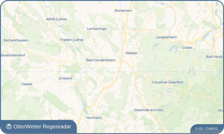 OtterWetter Regenradar-Widget Harriehausen