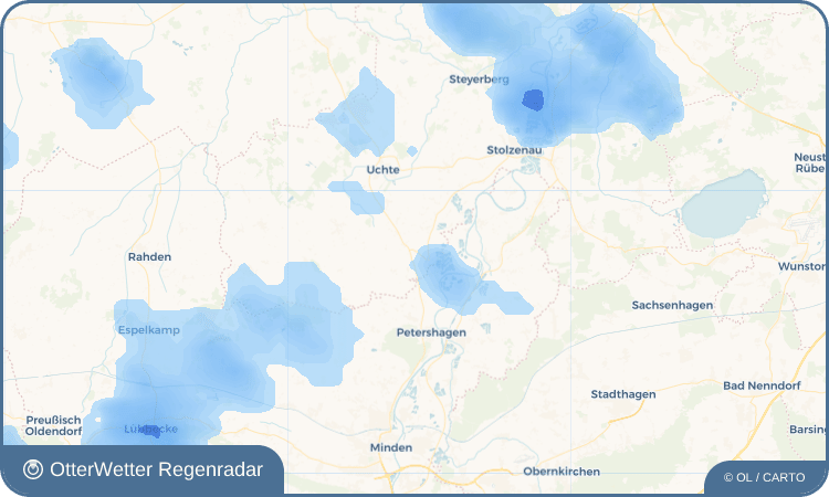 OtterWetter Regenradar-Widget Harrienstedt
