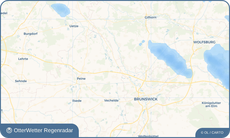 OtterWetter Regenradar-Widget Harvesse