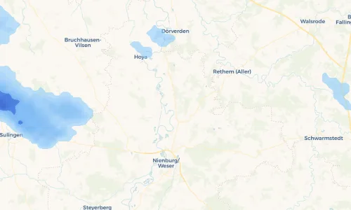 Regenradar Vorschaubild - Aktuelle Niederschläge in Haßbergen und Umgebung