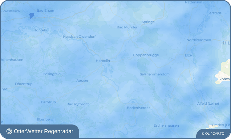 OtterWetter Regenradar-Widget Hastenbeck