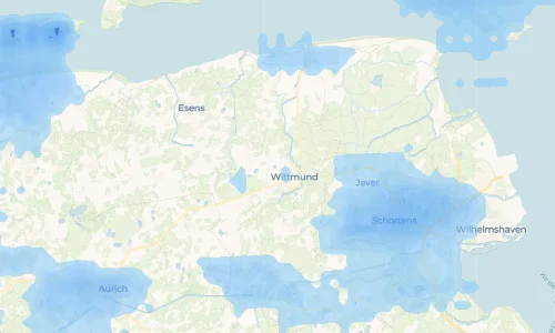 Regenradar Vorschaubild - Aktuelle Niederschläge in Hattersum und Umgebung