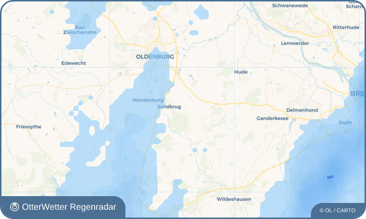 Wetter-Widget-Vorschau mit Vorhersagedaten für Hatterwüsting