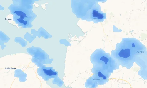 Regenradar Vorschaubild - Aktuelle Niederschläge in Hauen und Umgebung