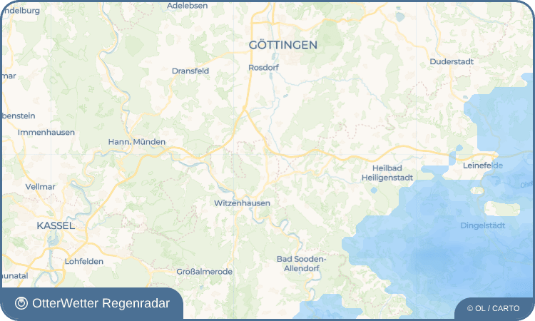OtterWetter Regenradar-Widget Hebenshausen
