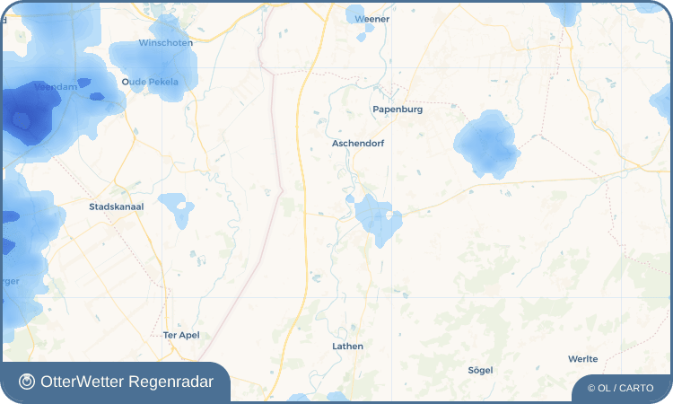 OtterWetter Regenradar-Widget Heede