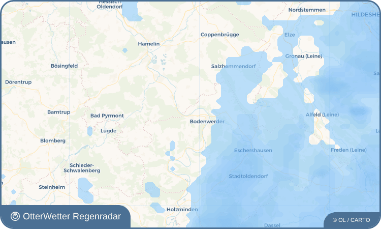OtterWetter Regenradar-Widget Hehlen