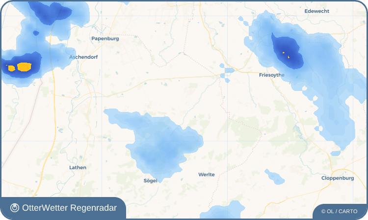 OtterWetter Regenradar-Widget Heidbrücken