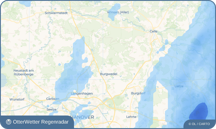 OtterWetter Regenradar-Widget Heidewinkel