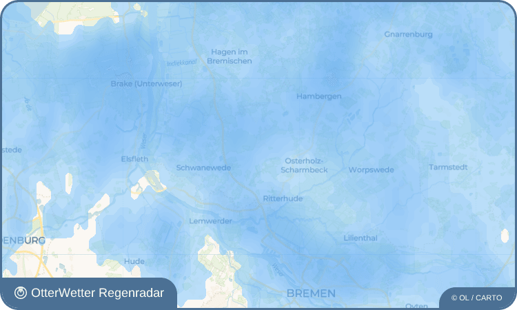 OtterWetter Regenradar-Widget Heilshorn