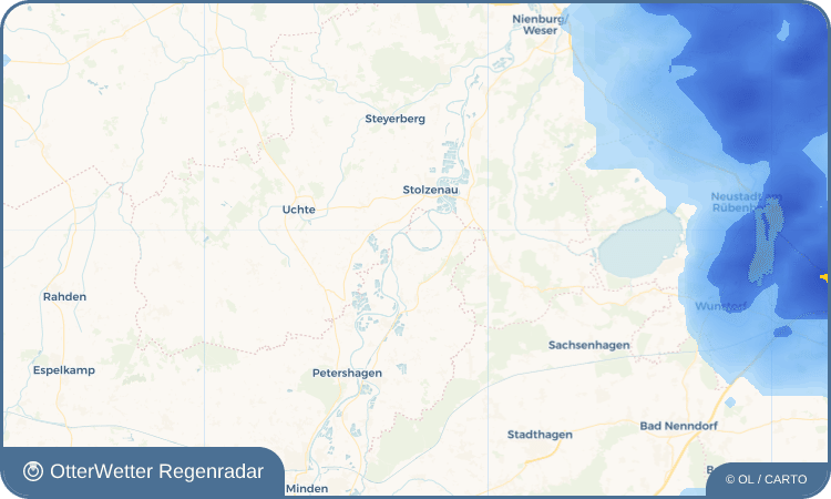 OtterWetter Regenradar-Widget Heimsen
