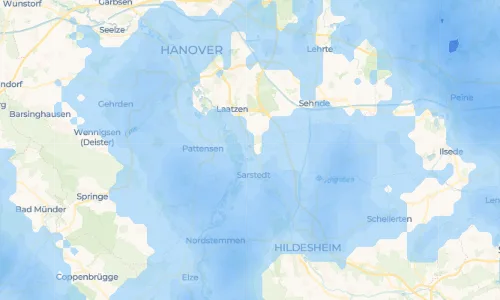 Regenradar Vorschaubild - Aktuelle Niederschläge in Heisede und Umgebung